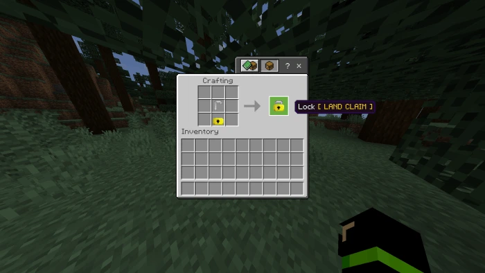 land claim lock recipe