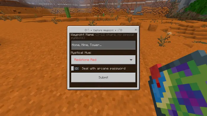 Main Form for Waypoint Creation